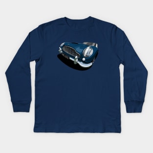 1966 Aston Martin DB5 in dark blue Kids Long Sleeve T-Shirt